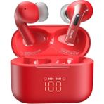 Tozo T20 LED Dijital Ekranlı Kablosuz Bluetooth Kulaklık Dark Red - Kırmızı