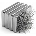 Tp 2 Adet 40X20X5MM Neodyum Magnet Güçlü N35 Mıknatıs Köşeli Nikel Kaplama ( Lisinya )