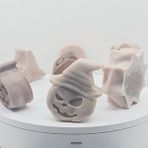 tp Amber Kokulu %100 Soya Wax El Yapımı Halloween Mum Cadılar Bayramı 7 Parça Mum - Kahve - 7 Adet