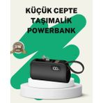 Tp Buğz 2000MAH Mini Powerbank Dahili Konektörlü Pd 20W