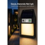 tp Buğz Güneş Enerjili Sensörlü Solar Aplik Dış Mekan Kapı Bahçe Teras Duvar Aydınlatma