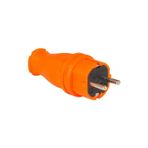 Tp Electric 1X16A - Kauçuk Düz Fiş (Turuncu)