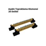 TP ELEKTRİK 10 Delikli Ayaklı Topraklama Klemensi Klemens