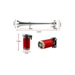 TP Hko Korna Marine Krom Tek Borulu 40cm Motorlu 24v