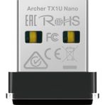 TP-Link Archer TX1U Nano; AX300 Mbps, Nano , Tak Çalıştır, Linux Windows(11/10/7) Destekli, Wi-Fi 6 USB Adap - Standart