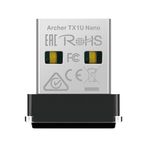 TP-Link Archer TX1U Nano; AX300 Mbps, Nano Tasarım, Tak ve Çalıştır, Linux ve Windows(11/10/7) Destekli, Wi-Fi 6 USB Adaptör