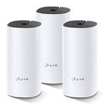 TP-Link Deco M4(3-pack), AC1200 Mbps, Dual-Band, Gigabit Portları, 100 Cihaza Kadar Bağlanılabilirlik, 370 m²'ye Kadar Kapsama, Mobil Uygulama ile Kolay Kurulum, Wi-Fi 5 Mesh Sistemi