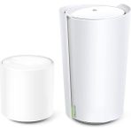 TP-Link Deco X73-DSL(2-pack), AX5400 Mbps, Dual-Band, Gigabit Ethernet Portları, 150 Cihaza Kadar Bağlantı, 490 m² 'ye Kadar Kapsama, Fiber Destekli Wi-Fi 6 VDSL Mesh Modemi