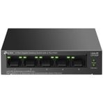 TP-Link LS105GP Green Tech 5 Port Gigabit 4 Port PoE Metal Kasa 65W Yönetilemez Masaüstü Switch