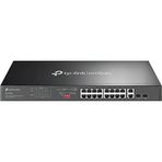 Tp-Lınk Omada 16 Port Ds1018gmp 10/100/1000 2X Sfp Poe Switch (250W) (Siyah Çelik Kasalı)