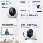 TP-Link Tapo C220 4.0 MP 9 mt Gece Görüşü 360 Dönüş 2 Yönlü Ses WIFI İç ve Dış Mekan Güvenlik Kamerası