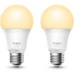 TP-Link Tapo L510E(2-pack) | Akıllı Wi-Fi Ampul | 806 Lümen | E27 | 8.3W | Kısılabilir Sıcak Beyaz Işık | Enerji Tasarruflu | Alexa & Google Home Uyumlu | Hub Gerektirmez | Uygulama ile Işık Kontrolü