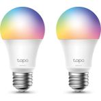TP-LINK Tapo L530E(2-pack), Çok Renkli Akıllı Wi-Fi Ampulü, 8.7 W, 2.4 GHz, 16.000.000 Renk Tonu, E27 Duy, Amazon Alexa ve Google Home ile Çalışır, Rengi Değiştirilebilir, Hub Gerekmez - RGB