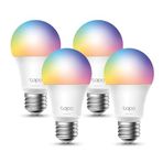 TP-Link Tapo L530E(4-pack), Çok Renkli Akıllı Wi-Fi Ampulü, 8.7 W, 2.4 GHz, 16.000.000 Renk Tonu, E27 Duy, Amazon Alexa ve Google Home ile Çalışır, Rengi Değiştirilebilir, Hub Gerekmez