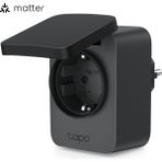 Tp-Link Tapo P410M | Matter Sertifikalı Akıllı Dış Mekan Wi-Fi Priz | Enerji Izleme ve Güneş Paneli Takibi | IP54 Su Geçirmez | Sesli Kontrol | Zamanlama ve Evde Yok Modu | 10 Kat Uzun Röle Ömrü