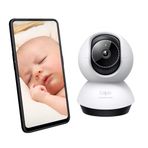 TP-Link Tapo Pan/Tilt AI Akıllı Ev Güvenliği Wi-Fi Kamera, Bebek Monitörü, 2K, 4MP, AI Algılama ve Bildirim, Gece Görüşü, İki Yönlü Ses, Ses ve Işık Alarmı, SD Kart Yuvası, Hub Gerekmez (TC72)