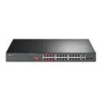TP-Link TL-SL1226P 24 Port PoE Megabit 2 Port Combo Gigabit SFP 250W Yönetilemez Rackmount Switch