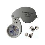 Tp Mini 40X25MM Takı Büyüteç, Cep Büyüteç, Teftiş, Elmas Pullar, Madeni Kontrol Lup MG21011 - Lisinya