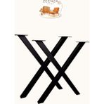 TP Tunapres Zeenza Home Mat Siyah "x" Profil Çalışma/yemek Masası Ayağı (2'li Takım) - 1