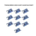 Tp4056 Mikro Usb 1A 3,7V Lityum Pil Şarj Devresi (10 Adet)