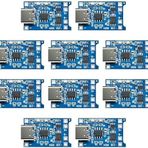 Tp4056 Type-C 1S 3.7V Lipo, Li-İon Pil Bms Korumalı Şarj Devresi - 10 Adet