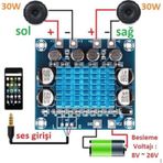 Tpa3110 Amfi Devresi Dijital Amplifikatör 2X30W Xh-A232