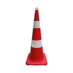 TPE Trafik Konisi 90 cm Çift Reflektifli Trafik Dubası
