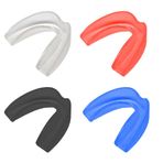 TQPUWT Gum Shield Dişlik, 4 Adet Spor Diş Koruyucu, Spor Ağız Koruyucu, Profesyonel Ağız Koruması, Slim Fit Çantalı Temas Sporları, Rugby, Boks, Dövüş Sporları, Hokey, MMA, Tekvando için