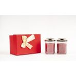 TR Candle Çiftlere Özel Bardak Mum - Kırmızı