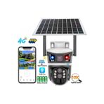 TR Charger 4MP Çift Kameralı 10X Zoom Solar PTZ Kamera | 4G SIM Kartlı, Sesli Alarm Gece Görüşlü