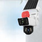 TR Charger AV-S830 Güneş Enerjili Sim Kartlı 4g 6mp Solar Güvenlik KAMERASI,10X ZOOM,360 Güçlü Batarya - Beyaz