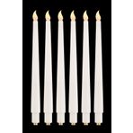TR Turan Collection 6'lı Pilli Led Şamdan Mumu 28 cm, Beyaz Renk