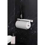 TR Turan Collection Metal Beyaz Raflı Havlu Askısı, Havlu Tutacağı, Kağıt Havluluk - 27 x 6,5 cm