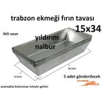 Trabzon Ekmeği 15x34 Fırın Tavası Puntalı İkili Uzun Taş Fırın Ta