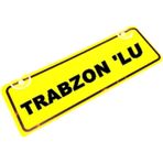 TRABZON 'LU Yazılı Sarı Dekor Plaka Sök Tak Pratik yeni nesil