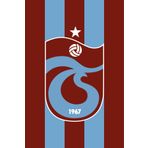 Trabzonspor 100x150 cm Asmalı Bm Çizgili Bayrak