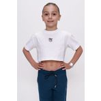 Trabzonspor Bisiklet Yaka Crop T-Shirt