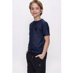 Trabzonspor Bisiklet Yaka Ray Desenli T-Shirt
