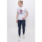 Trabzonspor Tshirt Bisiklet Yaka Logo Trabzonspor Baskılı - Beyaz