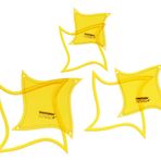 Traceease Steppen şablon şablon seti, 3, 3 inç / 4 inç / 5 inç DIY dikiş yorgan, yama şablonları, kapitone için