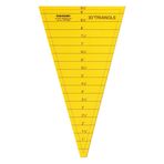 Traceease Trace Simple Trace Stabil, 30 Derece Üçgen Kapitone Cetveli Ve Kapitone Şablonu, Kendin Yap Tasarım Şekilli Köşeli Şablonlar Için Çok Amaçlı Akrilik Alet, 13,9 Cm X 22,8 Cm