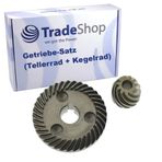 Trade-Shop Şanzıman Seti (Disk Tekerleği + Konik Çark) Makita 9553 9554 9555 9557 9558 9555HN 9554NB 9555NB 9557NB 9558NB Avuç Taşlama Makinesi ile Uyumlu