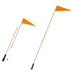 Trademark Innovations Bisiklet Güvenlik Bayrağı, 5 feet / 152 cm, Bisiklet Montaj Aparatlı
