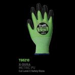 Traffi Gloves TG5210 X-Dura Metrıc Pu Kesilme Seviyesi C Yeşil Iş Eldiveni - 8