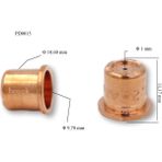 Trafimet PD0015-10 CB50 Plazma Kesim Memesi 50A - 1mm Trafimet 1 adet fiyatıdır