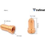 Trafimet PD0111-12 A101-A141- A151 Plazma Temaslı Kesim Memesi Trafimet 1 adet fiyatıdır
