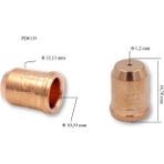 Trafimet S 75-S 105 1,2mm Plazma Kesim Memesi PD0119-12 1 adet fiyatıdır