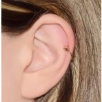 Tragus Kalpli Altın Kıkırdak Küpe