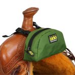 TrailMax Western & Endurance Seleler için Orijinal Kulplu Cep Eyer Çantası; Cep Telefonu Sele Boynuz Çantası; Atlar için Eyer Çantası; Trail Binme Cep Telefonu Kulplu Cep; Zeytin Yeşili