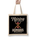 Train Like A Beast Bjj Jiu Jitsu Trainer & Coach Bez Çanta Uzun Saplı - Açık Bej - 40 X 40